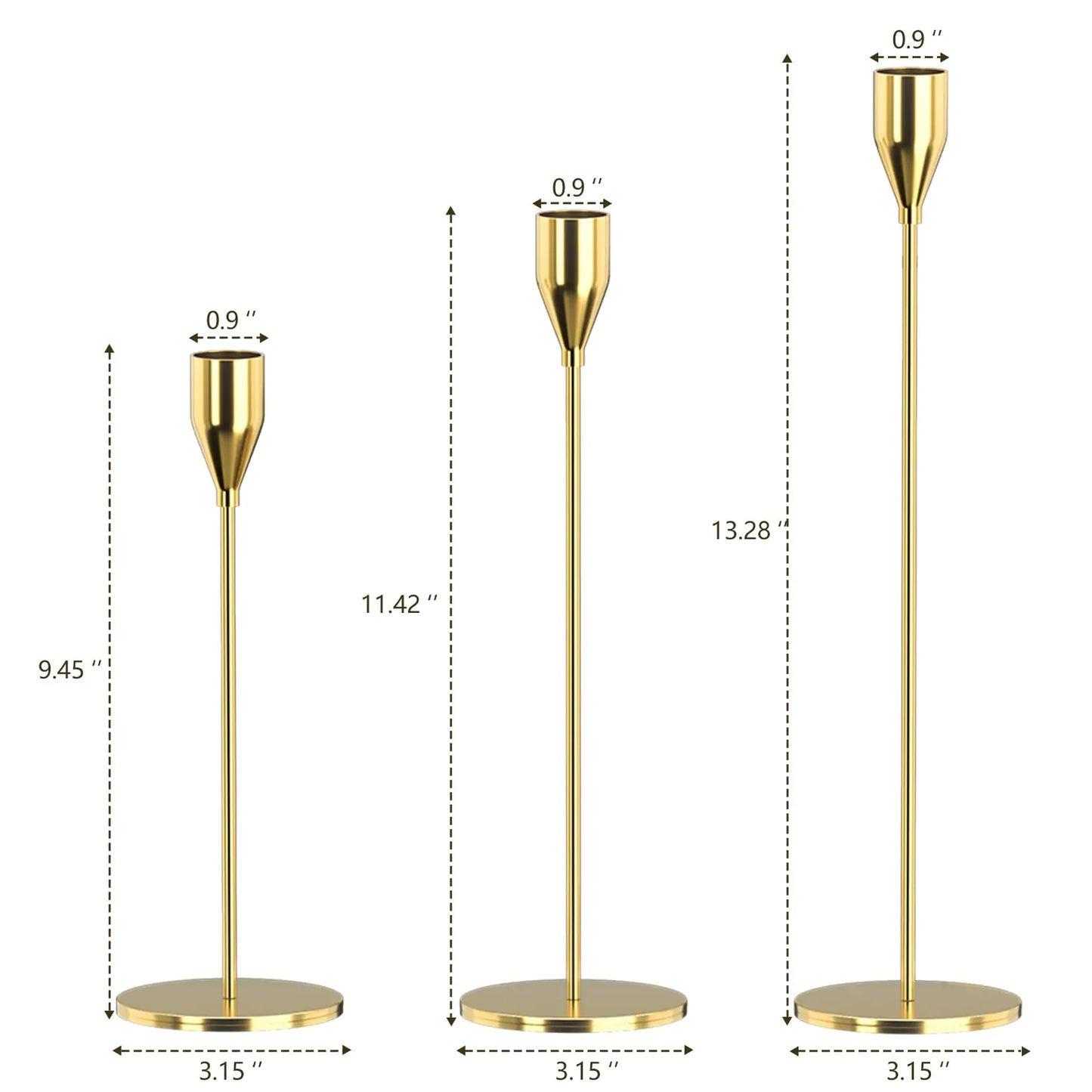 Chinese Style Metal Candle Holders